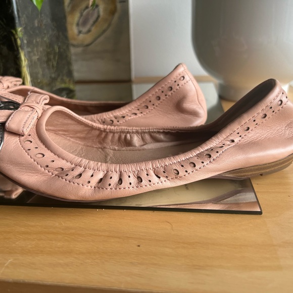 Leather pink flats - Picture 2 of 4